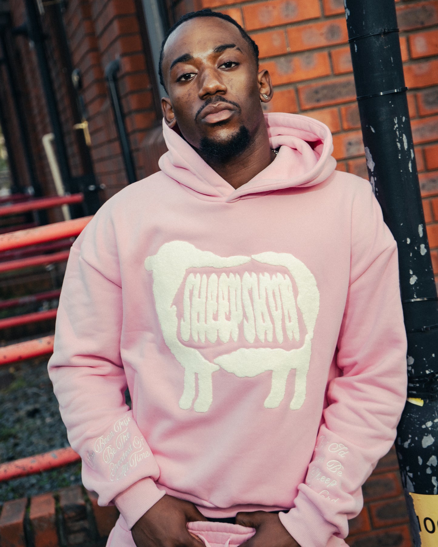 SHEEPSKYN PINK HOODIE🐑🩷