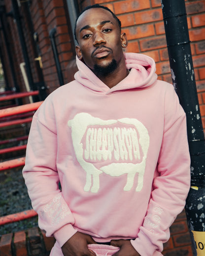 SHEEPSKYN PINK HOODIE🐑🩷