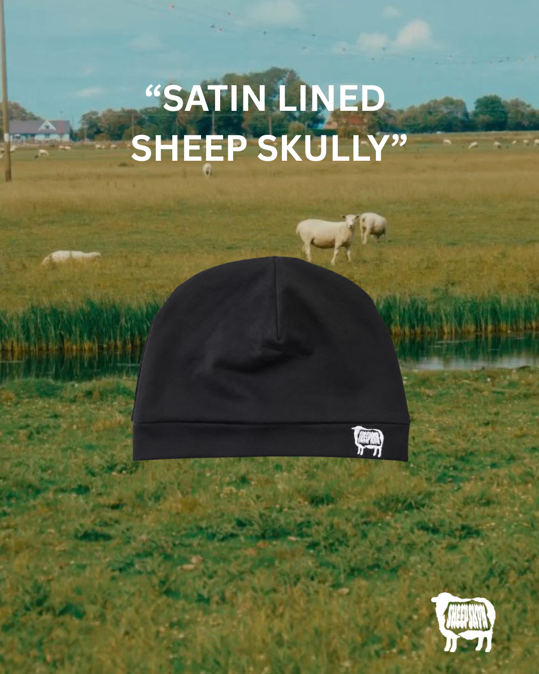 SATIN LINED SHEEP SKULLY