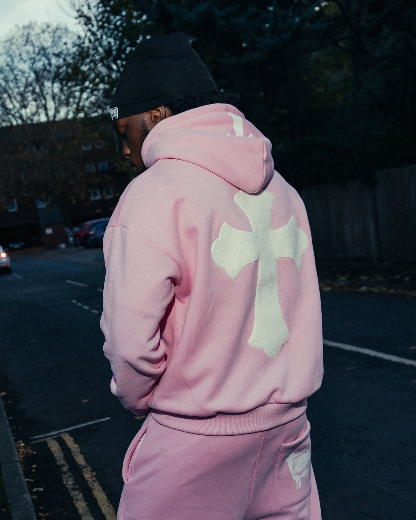 SHEEPSKYN PINK HOODIE🐑🩷