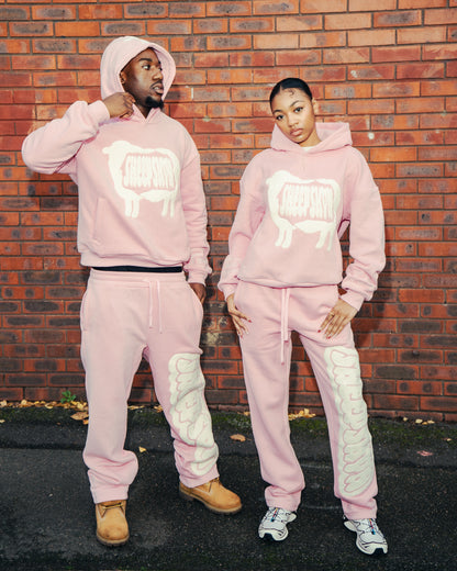 SHEEPSKYN PINK HOODIE🐑🩷