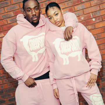 SHEEPSKYN PINK HOODIE🐑🩷