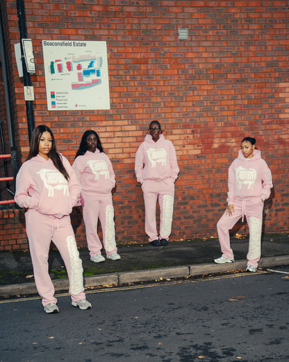 SHEEPSKYN PINK HOODIE🐑🩷