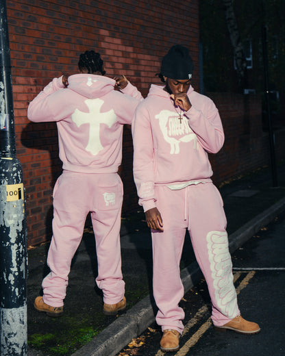 SHEEPSKYN PINK HOODIE🐑🩷