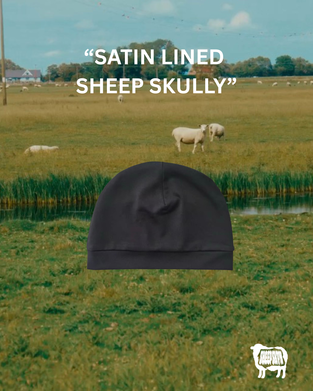 SATIN LINED SHEEP SKULLY
