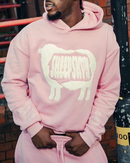 SHEEPSKYN PINK HOODIE🐑🩷