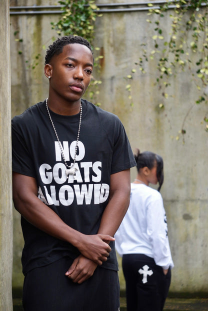 NO GOATS ALLOWED BLACK TEE