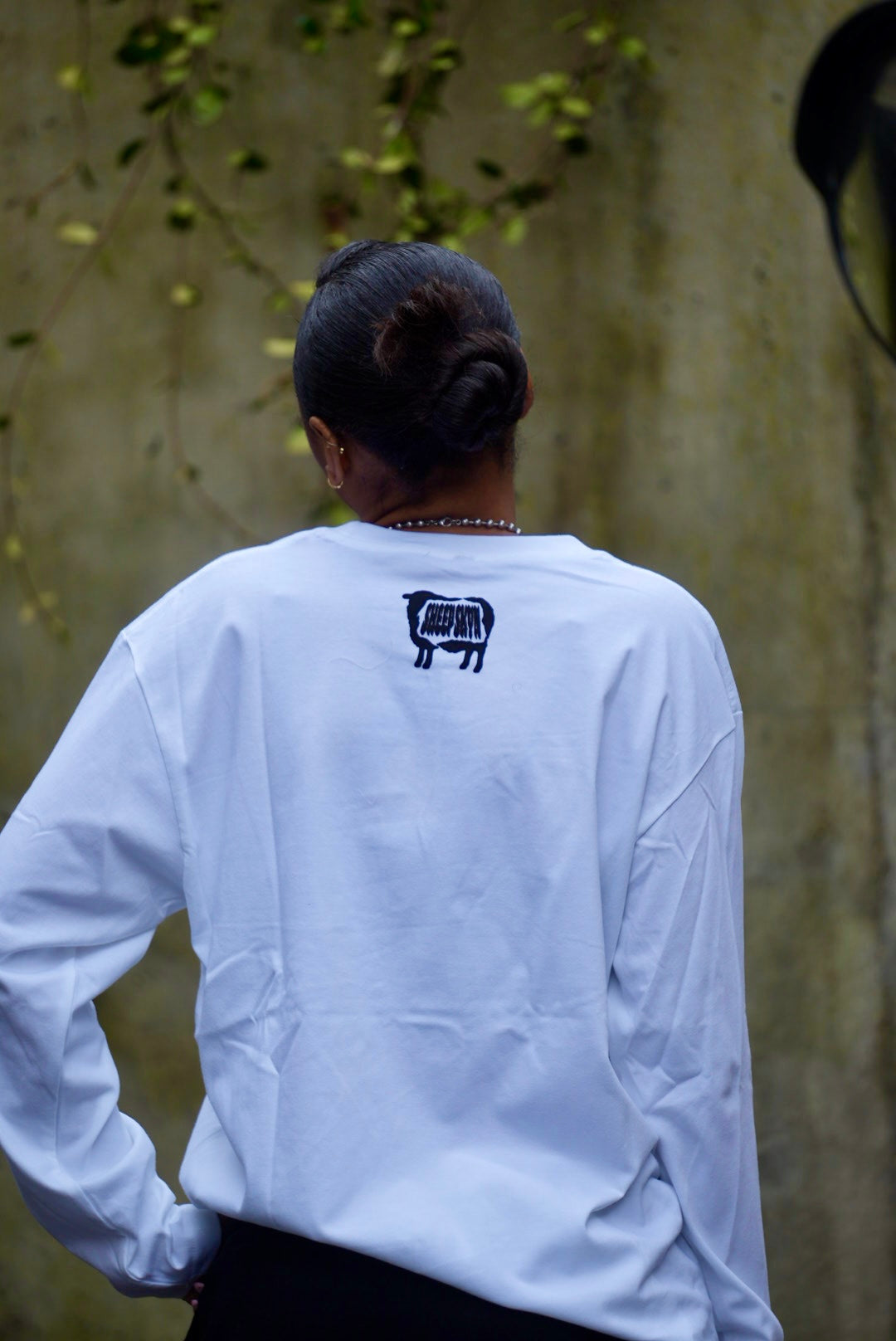 NO GOATS ALLOWED WHITE TEE