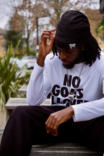 NO GOATS ALLOWED WHITE TEE